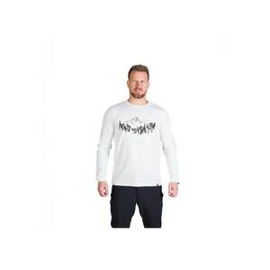 Tricou bumbac cu maneca lunga barbati Stewart - Alb imagine