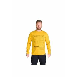 Tricou bumbac cu maneca lunga barbati Henderson - Galben imagine