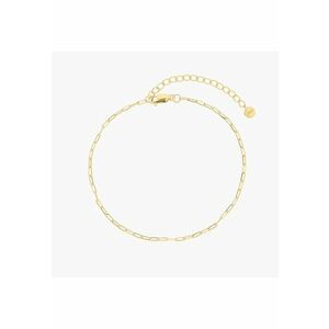 Bratara de picior din argint Golden Paperclip imagine