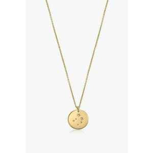 Colier de argint placat cu aur de 14K decorat cu safire G imagine