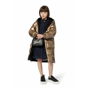 Geaca cu design reversibil - Negru/Bronz imagine