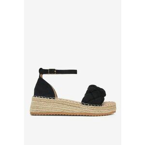 Sandale Negru - Material Textil - Negru imagine