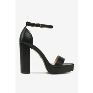 Sandale Material Sintetic - Negru imagine
