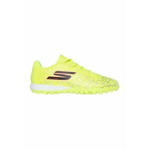 Pantofi sport de piele ecologica cu model grafic - pentru fotbal - Galben pai/Argintiu imagine