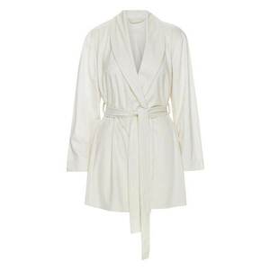 Halat dama Jamala - crem - maneca lunga - poliester - fara buzunare imagine