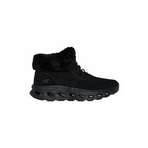 Ghete din piele intoarsa cu garnitura din blana sintetica Go Walk Glide 2.0 - Negru imagine