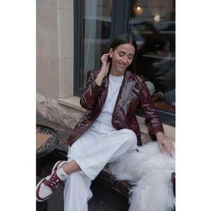 Sacou Ox Blood Blazer imagine