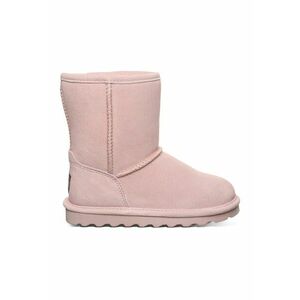 Ghete impermeabile slip-on de piele intoarsa Elle - Roz pastel/Roz imagine