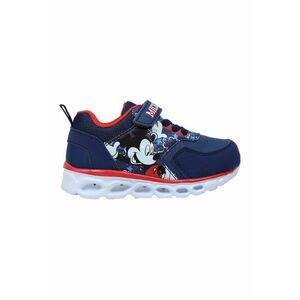 Pantofi sport wedge cu Mickey Mouse - Coral/Bleumarin imagine