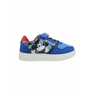 Pantofi sport de piele ecologica cu Micky Mouse - Rosu/Albastru royal imagine
