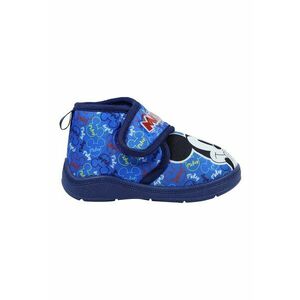 Pantofi cu velcro si Mickey Mouse - Alb/Albastru imagine