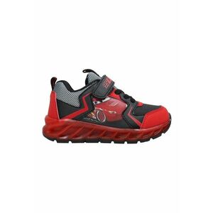 Pantofi sport cu insertii textile si Lightning McQueen - Rosu/Negru stins imagine