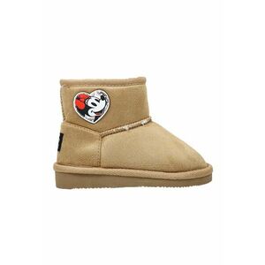 Ghete fara inchidere cu Minnie Mouse - Alb/Maro camel imagine