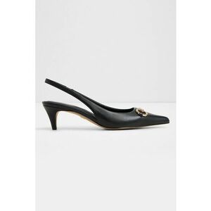 Pantofi slingback din piele Finnea - Auriu/Negru imagine