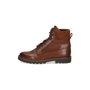 Ghete flatform din piele - Maro scortisoara imagine