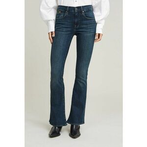 Blugi bootcut cu talie medie - Albastru inchis imagine