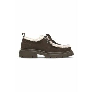 Pantofi loafer cu captuseala de lana - Maro inchis imagine