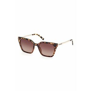 Ochelari de soare cat-eye cu lentile polarizate - Auriu/Maro imagine