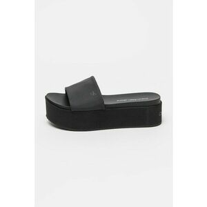 Papuci cu talpa flatform - Negru imagine