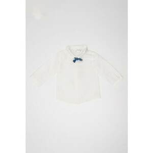 Camasa cu papion - Alb optic imagine