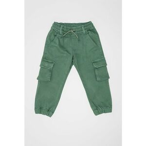 Pantaloni jogger cu model cargo - Verde imagine