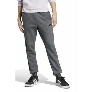 Pantaloni de trening cu logo si snur de ajustare - Negru/Gri inchis melange imagine