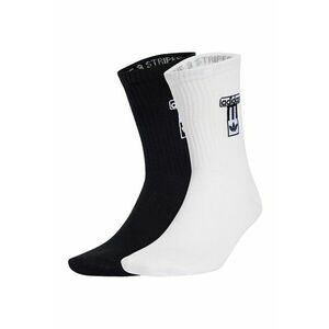 Set de sosete lungi cu model unisex Adibreak - 2 Perechi - Alb/Negru imagine
