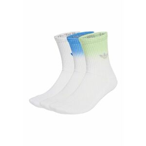 Set de sosete din amestec de bumbac - 3 perechi - Verde pal/Albastru royal/Alb murdar imagine