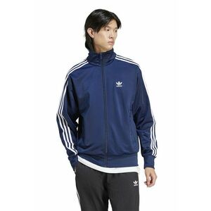 Bluza de trening cu fermoar si guler inalt Firebird - Albastru inchis/Alb optic imagine