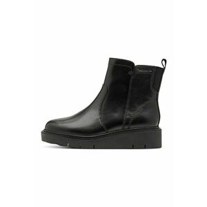 Ghete wedge de piele - Negru imagine
