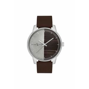 Ceas sportiv barbati 44 mm - carcasa din otel - curea din silicon - gri metalizat - 3 ATM imagine