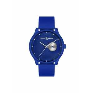 Ceas barbatesc MEX3147 - 42mm - culoare albastru inchis - curea silicon navy - mecanism quartz - rezistenta la apa 3 ATM imagine