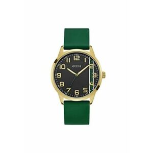 Ceas barbatesc 44 mm - carcasa din otel - curea din silicon - verde - rezistenta la apa 5 ATM imagine