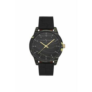 Ceas barbati MEX3106 negru 43mm piele ecologica imagine