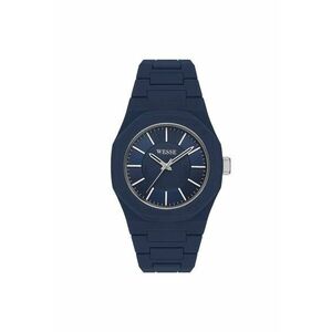 Ceas barbatesc 41mm - mecanism quartz - curea plastic - Navy imagine