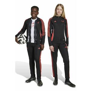 Pantaloni cu slituri laterale cu fermoar - pentru fotbal Messi - Rosu/Negru imagine