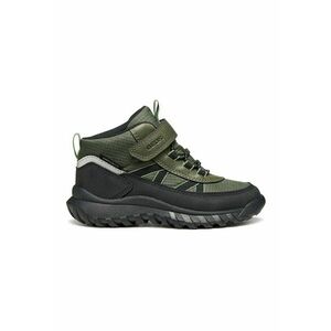Pantofi sport impermeabili cu velcro - Negru stins/Kaki inchis imagine