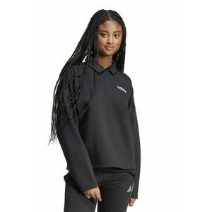 Bluza de trening cu logo si guler clasic - Negru stins imagine