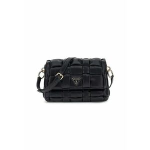Geanta crossbody cu aspect impletit - Negru imagine
