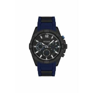 Ceas barbatesc WWG401803 - curea silicon neagra - cadran negru - 46x46mm imagine