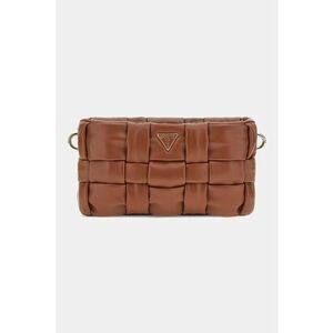 Geanta crossbody cu aspect impletit - Portocaliu stins imagine