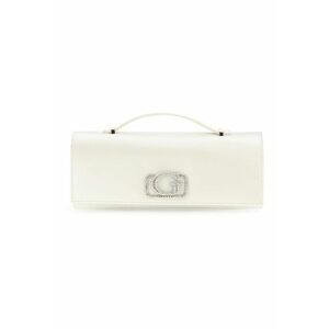 Geanta crossbody cu bareta lant - Alb optic imagine