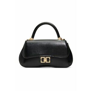 Geanta crossbody cu bareta detasabila din lant Catrine - Negru imagine
