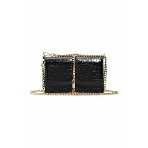 Geanta crossbody cu bareta din lant Lilitha - Negru imagine