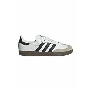 Pantofi sport din piele Samba OG - Negru stins/Alb optic/Grej imagine