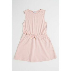 Set de rochie si bluza cu broderii - 2 piese - Roz deschis imagine