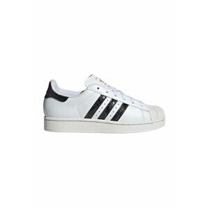 Pantofi sport din piele cu garnitura din material sintetic Superstar II - Alb/Negru imagine