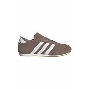 Pantofi sport low-cut cu garnituri din piele intoarsa - Maro imagine