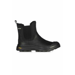 Ghete Celsea de piele cu captuseala de lana Woodroffe - Negru/Portocaliu mandarina imagine