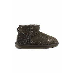 Ghete slip-on de piele intoarsa Stinger Micro Galaxy - Verde padure/Alb optic imagine